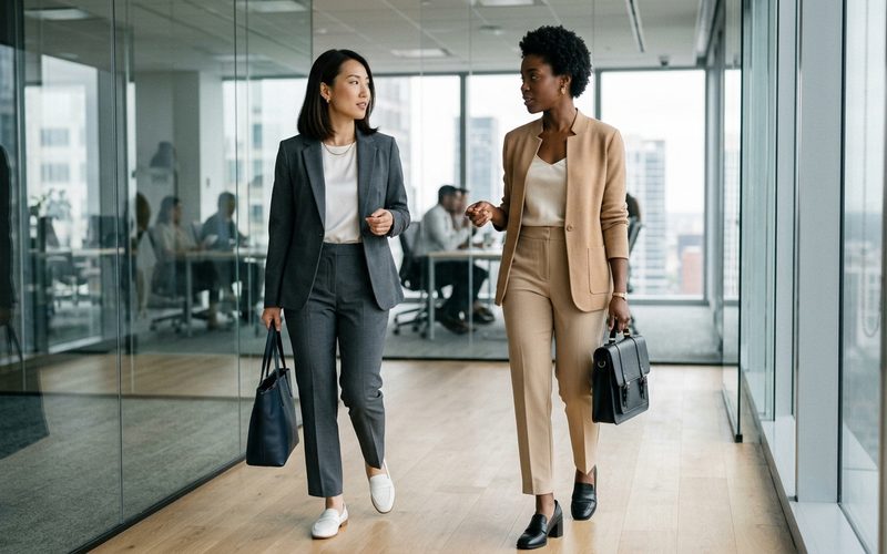 Roupas para o trabalho de brechó