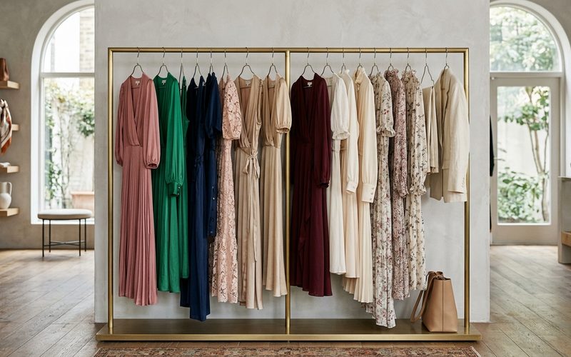 Vestido midi versátil atemporal