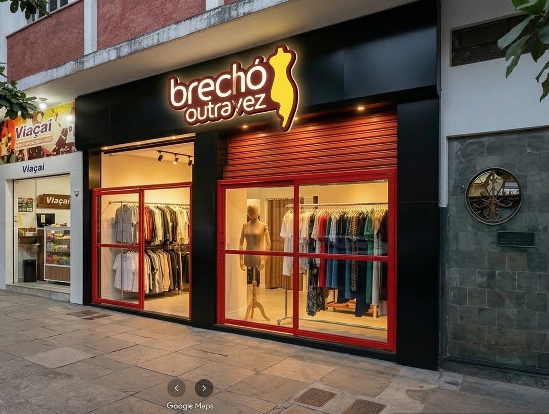 Fachada do Brechó Outra Vez