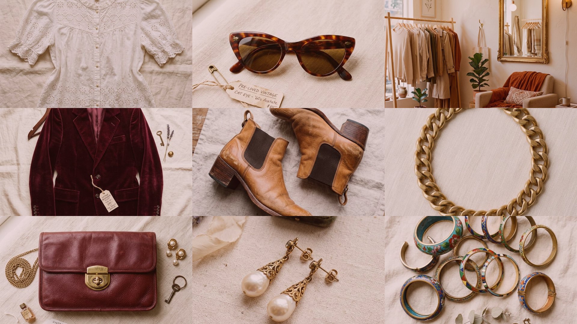 Interior elegante do Brechó Outra Vez em Savassi, Belo Horizonte